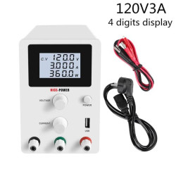 360W Adjustable DC Power Supply 0-120V 0-3A Switching Precision Lab